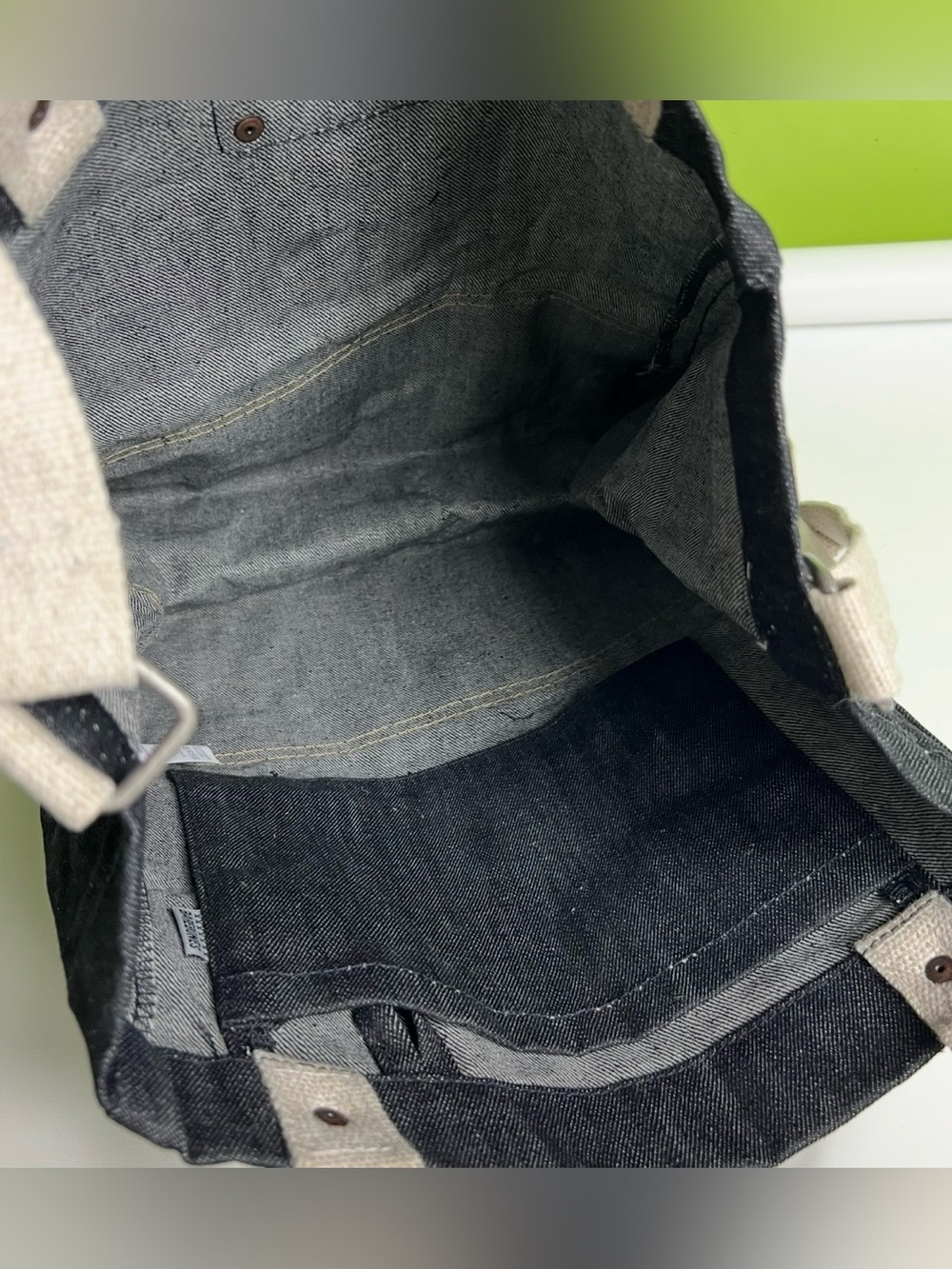 Barebones Neelum Large Waxed Canvas Tote Bag NWT - Picture 4 of 4